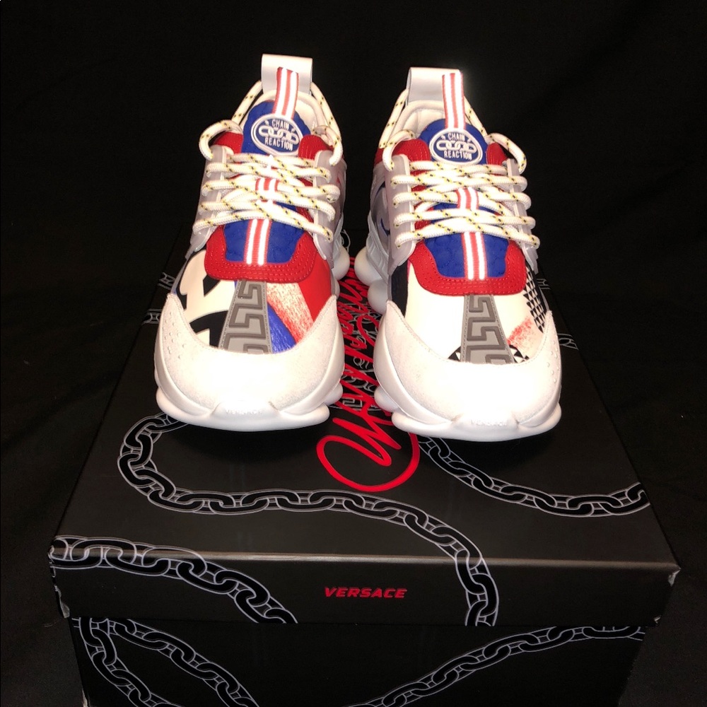 Women’s Versace Chain Reaction Sneaker Sz 36.5